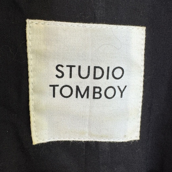 STUDIO TOMBOY Notched-Lapels Short-Sleeve Blazer - Picture 5 of 13